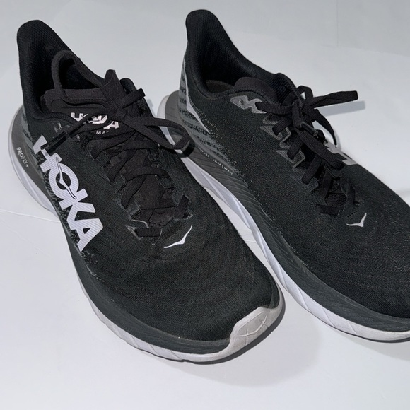 Size 10.5D- Hoka One One Mach 5 Black Castlerock gray profly+ - Picture 11 of 15